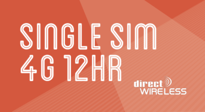 Directwireless Single SIM 4G 12hr Plan