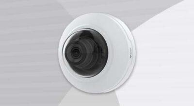 AXIS M4218-V Dome Camera front-left view.