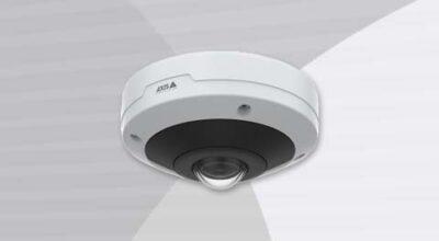 AXIS M4317-PLVE Panoramic Camera ceiling mount view.