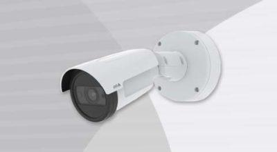 AXIS P1465-LE Bullet Camera front-left view.