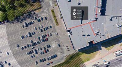 AXIS Radar Data Visualiser birds eye view.